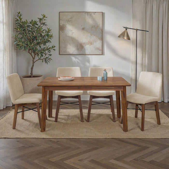 Gia Small Extension Dining Table - Pecan