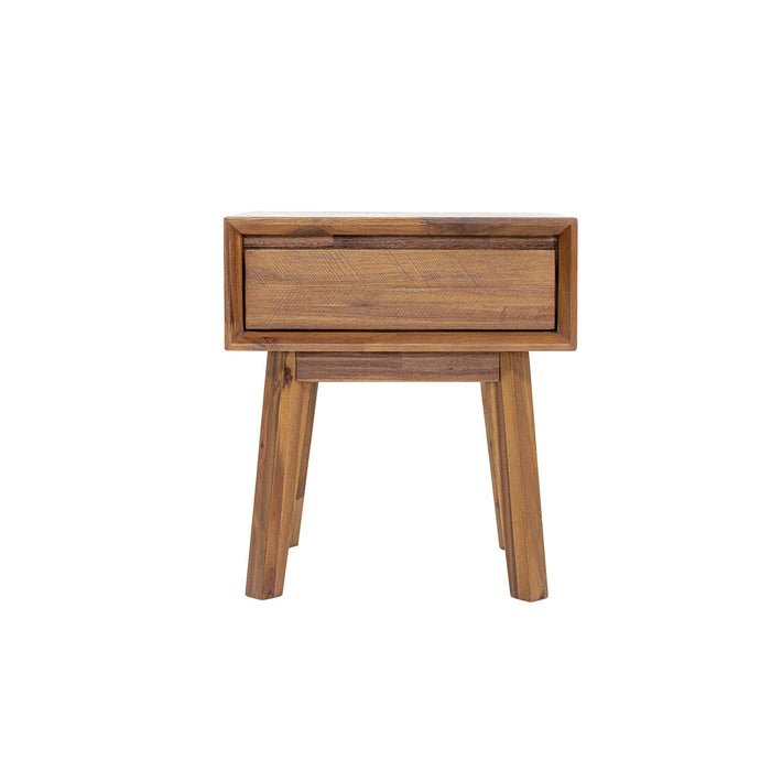 Gia 1 Drawer Nightstand - Pecan