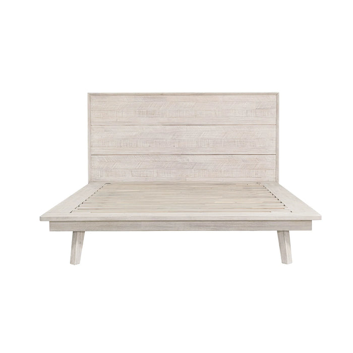 Gia King Platform Bed (White)