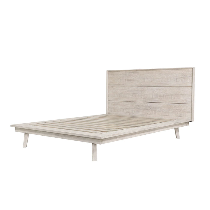 Gia Queen Platform Bed (White)