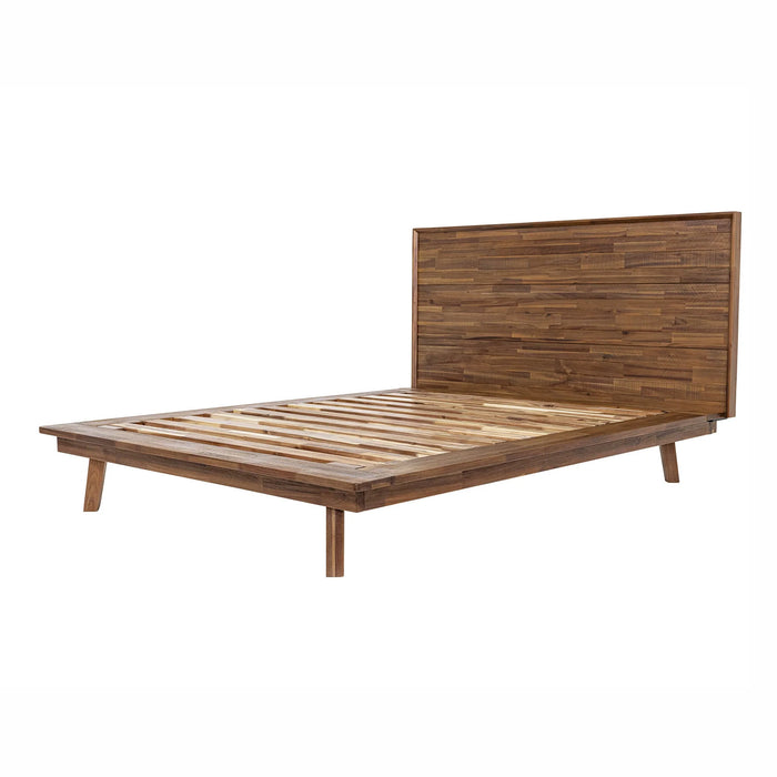 Gia 60" Queen Platform Bed - Pecan