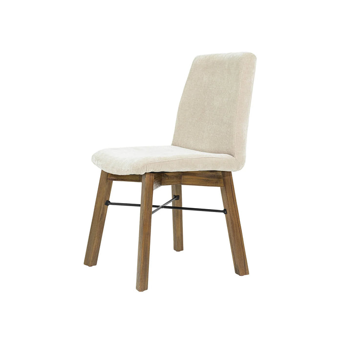 Gia Small Extension Dining Table w/4 Chairs (Pecan)