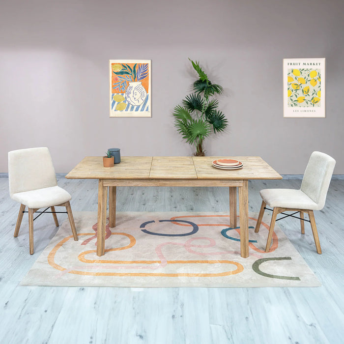 Gia 55/71" Small Extension Dining Table