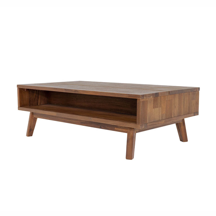 Gia Lift Top Coffee Table & 2 End Table Set - Pecan