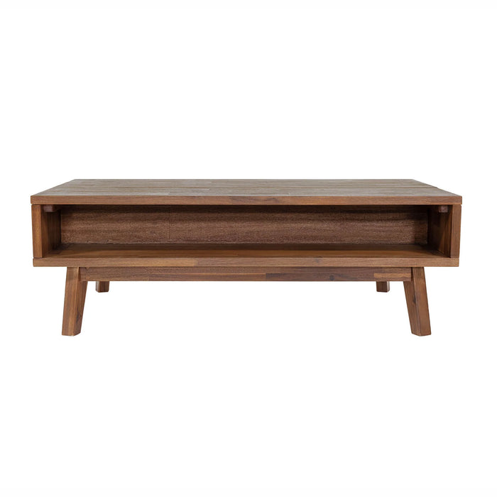 Gia Lift Top Coffee Table & 2 End Table Set - Pecan