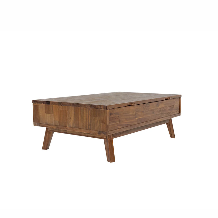 Gia Lift Top Coffee Table & 2 End Table Set - Pecan