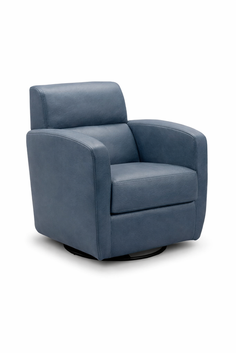 B0302 Leather Swivel Glider