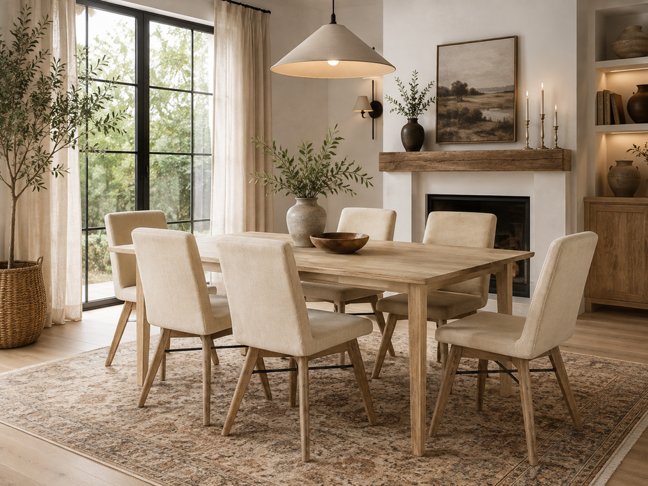 Gia Large Extension Dining Table -Driftwood