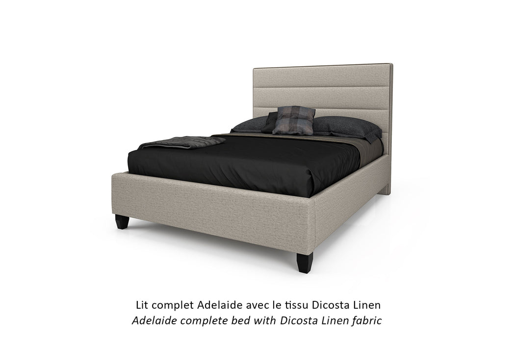 Adelaide King Upholstered Platform Bed (Linen)