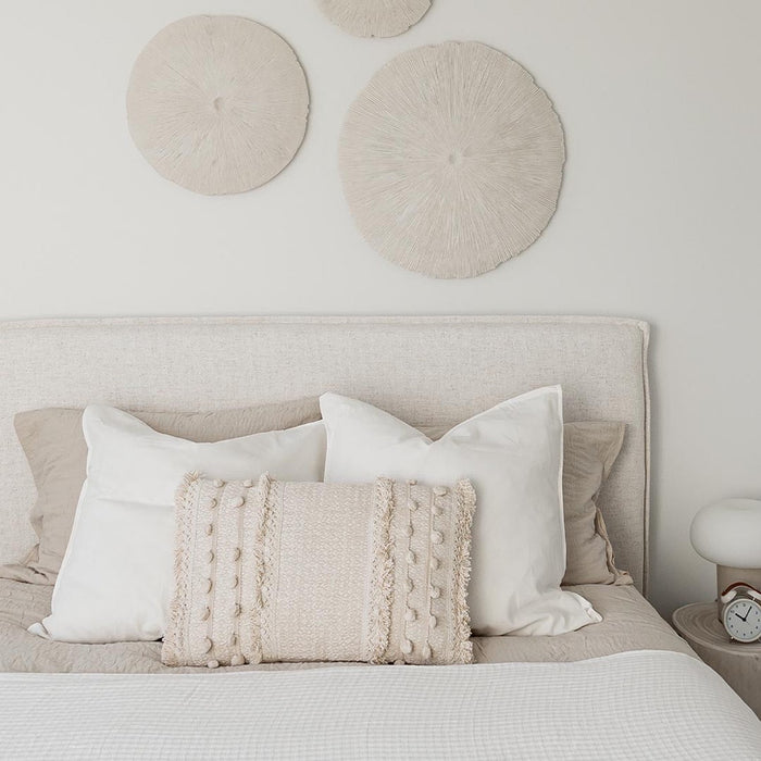 Julia King Bed - Cream