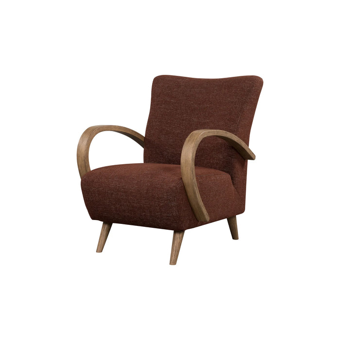 Louis Club Chair (Textured Choco)