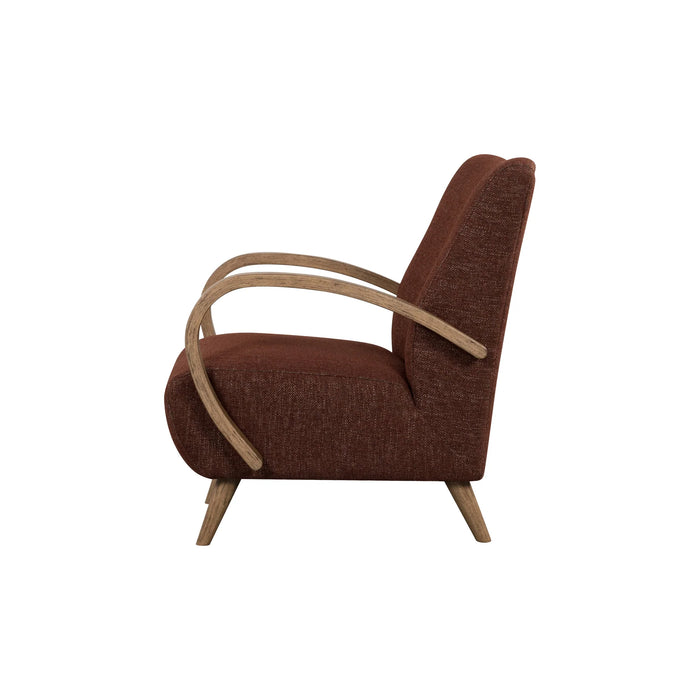 Louis Club Chair (Textured Choco)