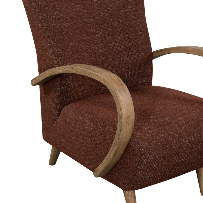 Louis Club Chair (Textured Choco)