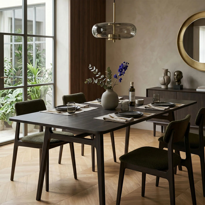 Remix 70/86" Extension Dining Table (Antique Black)