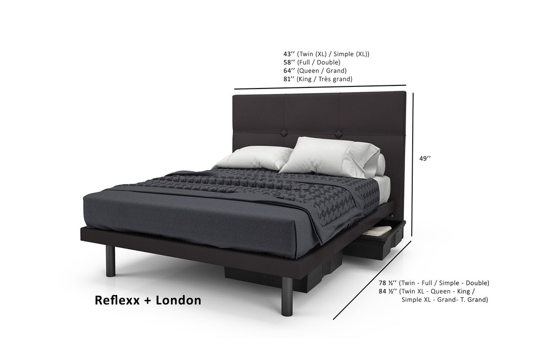 London Upholstered Bed