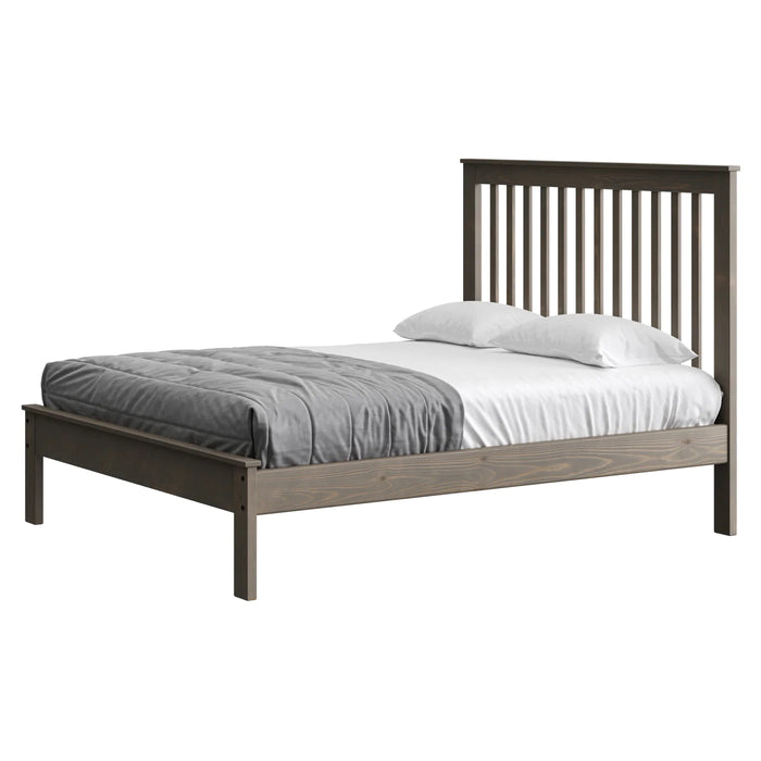 Mission 60" Queen Bed in Storm Finish