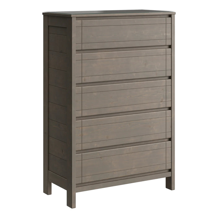 WildRoots 5 Drawer Chest in Storm Finish