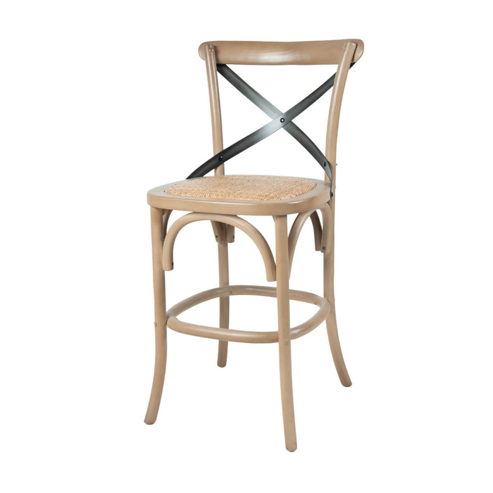 Cross Back Counter Stool
