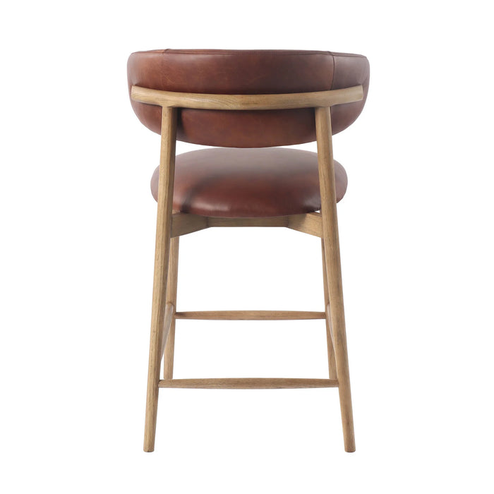 Milo Counter Stool - Tobacco Leather