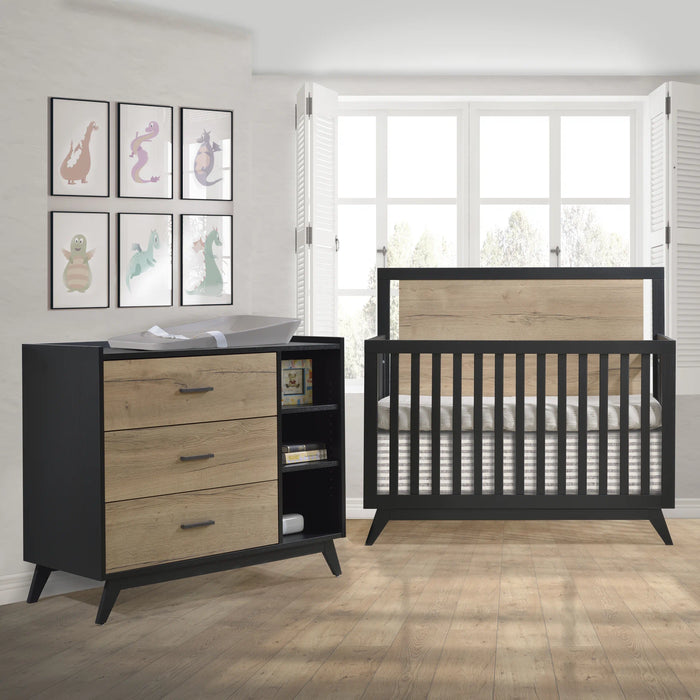 Sissi Convertible Crib and Dresser Combo