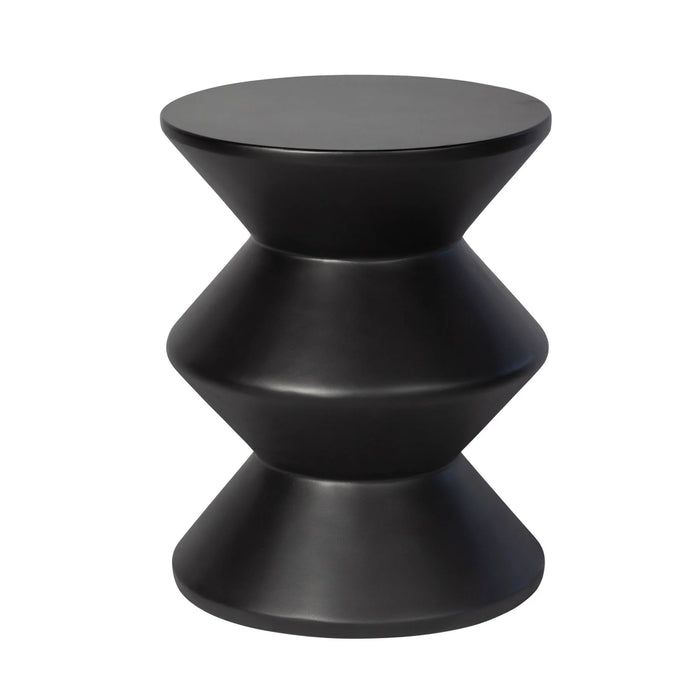 Concrete Inverted Side Table/Stool - Black
