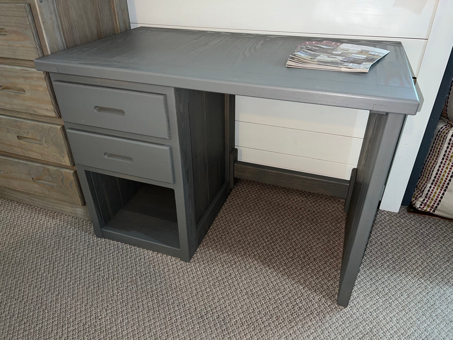 Desk 42in 2 Drawers Left Side in Graphite Finish