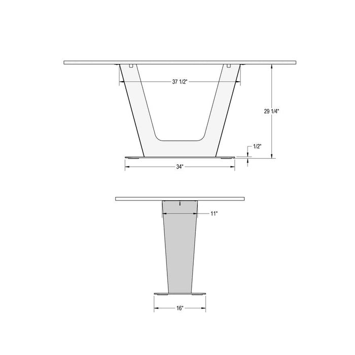 Amelia Dining Table w/ 6 Owen Dining Chairs