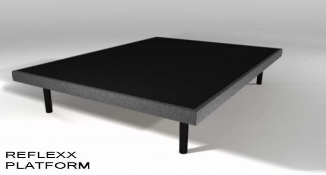 King Reflexx Platform Bed (Black)