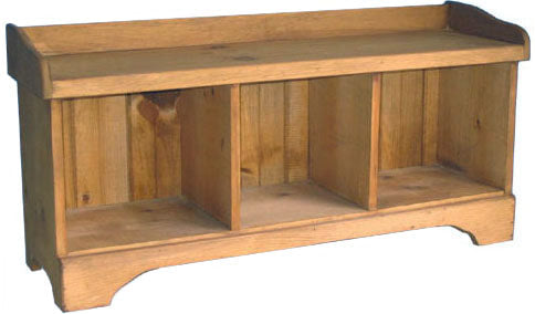 3-Cube Cubby Bench