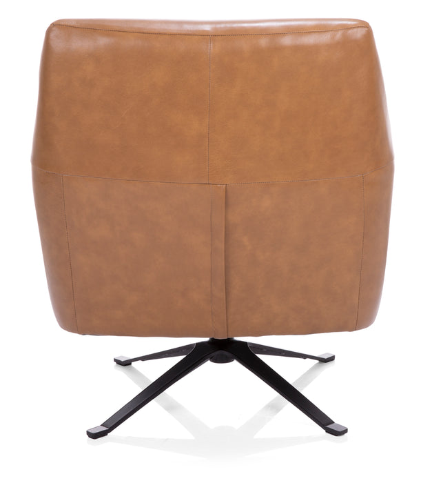 3097 Leather Swivel Accent Chair