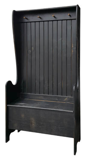 Williamsburg Bench in Vintage Black