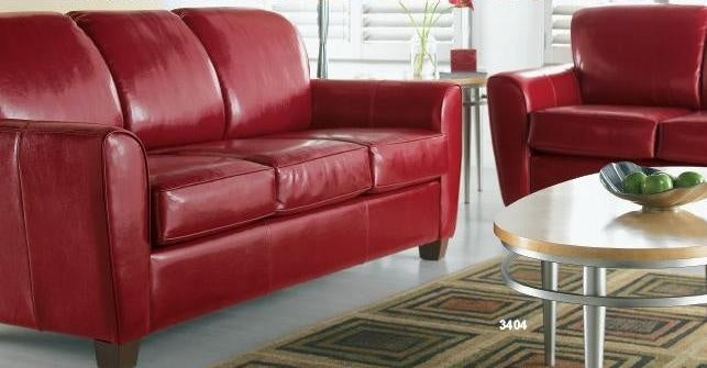 3404 Leather Sofa Suite