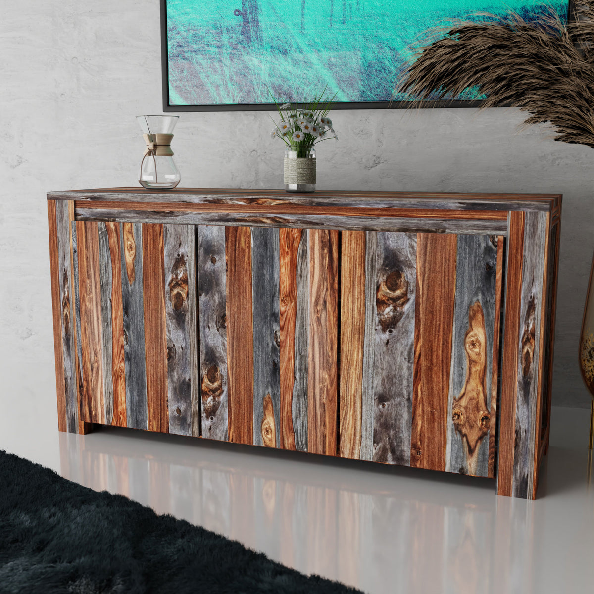 Zen Rosewood Sideboard (Grey) — Osmond's Furniture