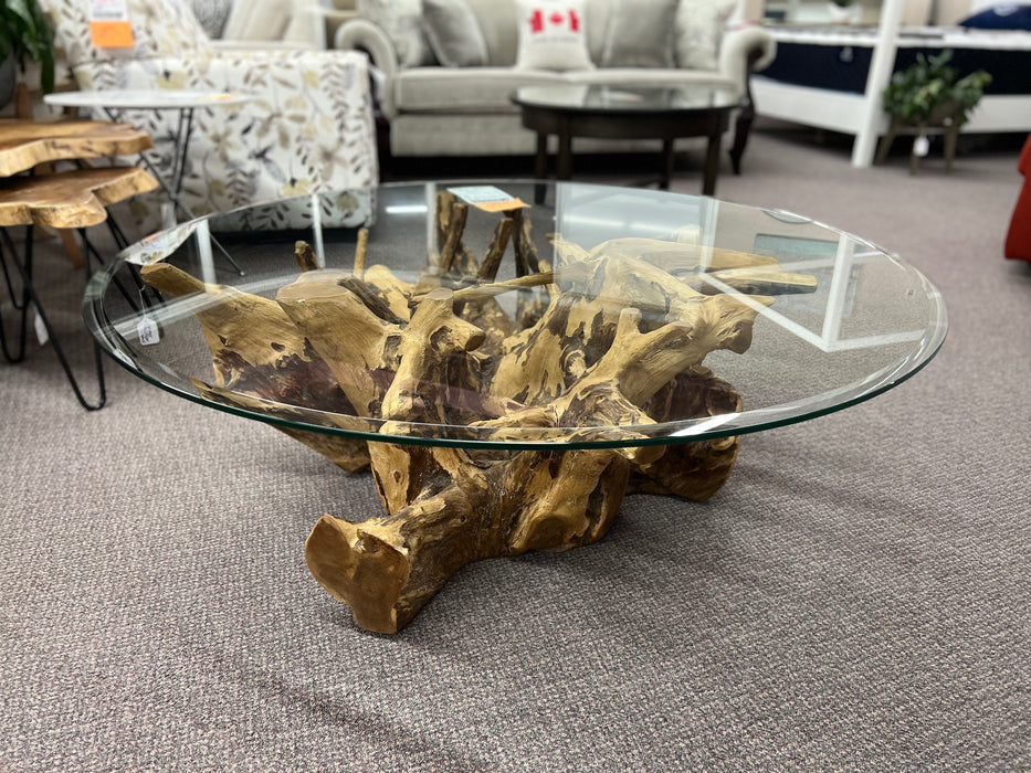 Natura 42" Round Root Coffee Table (Condo Size)