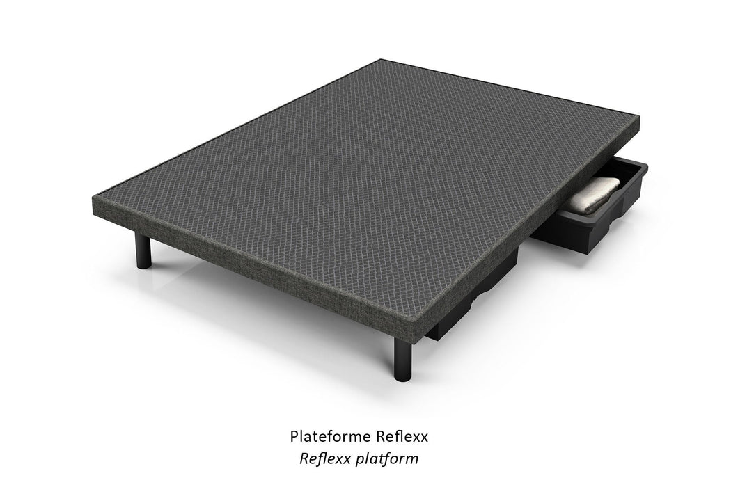 King Reflexx Platform Bed (Black)